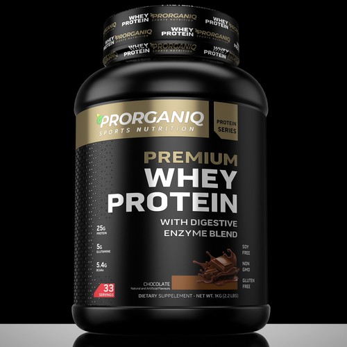 Need A Premium Label Design for Whey Protein Supplement Design réalisé par natalino