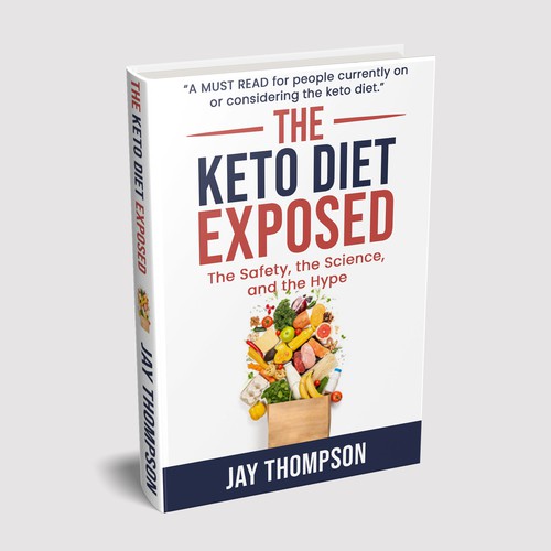 Create a cover for a book titled “The Keto Diet Exposed” Design by Zahari Studio