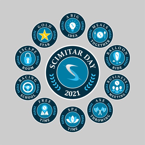 Cool Badges for Team building Design by Yoan Maulana