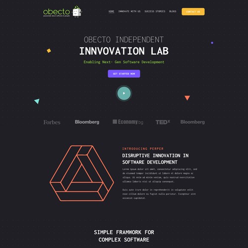 High-Tech Software Innovation Lab - New Website Design Design by Webenix Solutions