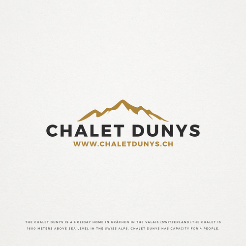 Create a expressive but simple logo for the Chalet Dunys in the Swiss Alps Réalisé par M E L O