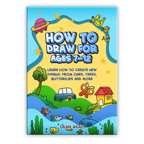 I need the best drawing book cover design for kids ages 7 to 12 Design by SHFNHBB