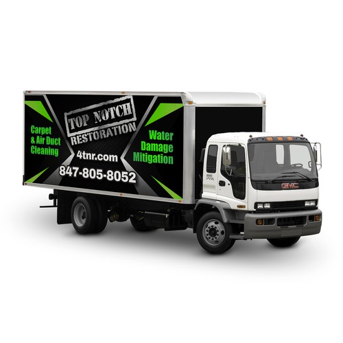 box truck wall 12x6ft to attract people to our service. Design by DSB Graphic Design