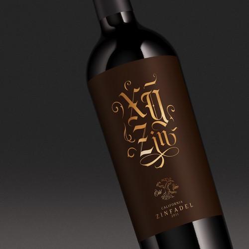 Diseño de Gothic Old Vine Zinfandel Wine Label de sam2021