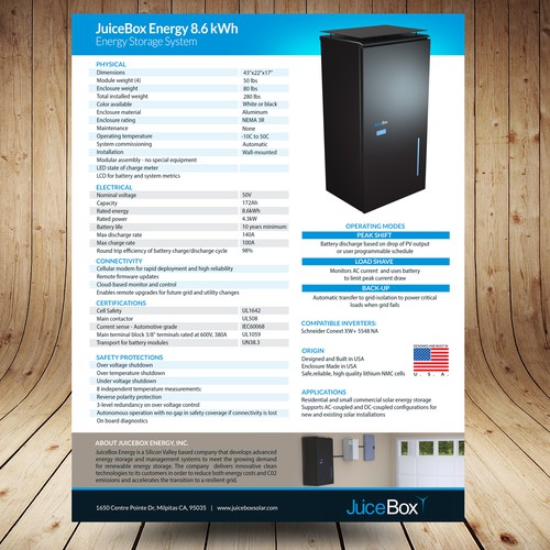 Data Sheet for an Advanced Energy Storage System Design by Stanojevic