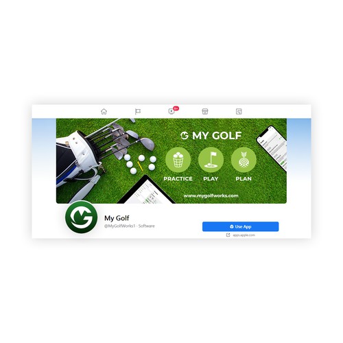 "My Golf" Facebook Cover Photo Design by anscyd