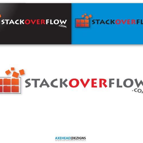 logo for stackoverflow.com Diseño de axehead