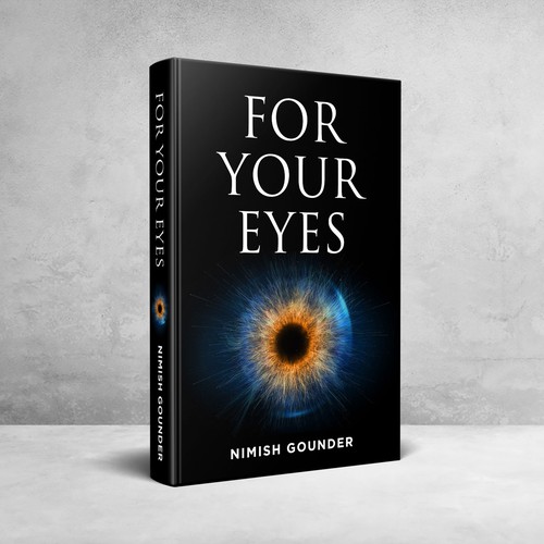 for your eyes- poetry and journal book cover Design by aafi.designs