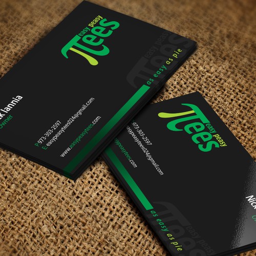 Business Card for Easy Peasy Tees デザイン by conceptu