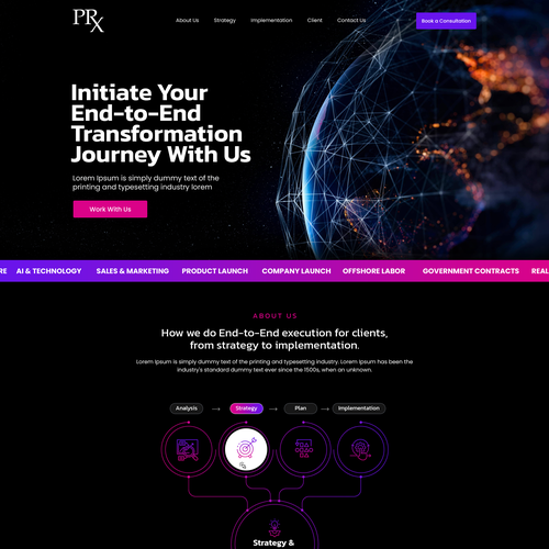 High-End Consulting Website Design Design by Web Hub