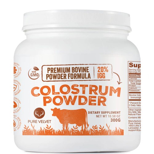 Design di Re-design Supplement Label to capture Amazon shopper attention & boost CTR - Colostrum Powder di intanamir