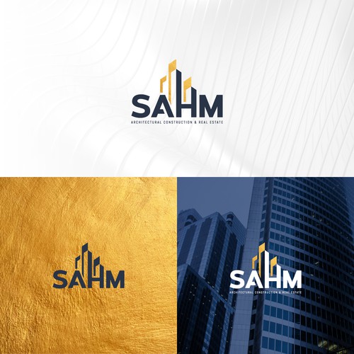 "A construction and real estate company wants to develop its logo" ganador Logo & guía de marca