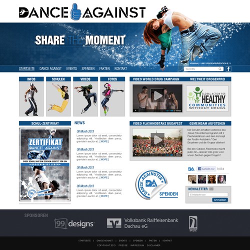 Web page design contest entry by Jnarvadez