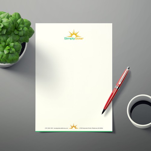 "Renewable Energy Company Letterhead" Design by Xclusive16