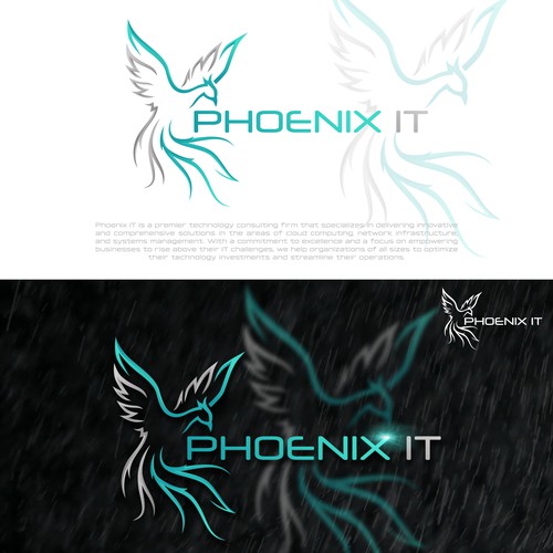 Business logo for consulting company Phoenix IT Réalisé par jialing001