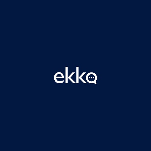 SIMPLE LOGO - ekko Letters then dm after Design by Saveht