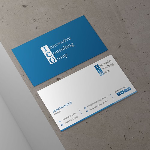 Design di ICG Business Cards di Saman Osama