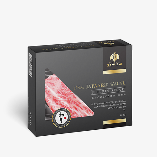 100% JAPANESE WAGYU STEAK Design by Marsom