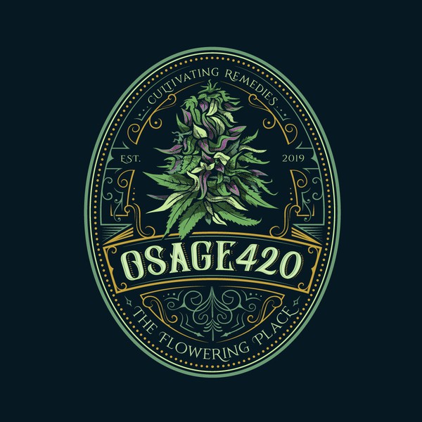 Design by creta titled "Log design for cannabis boutique farm/facility"