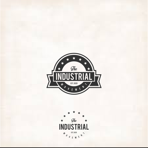 VINTAGE INDUSTRIAL PODCAST LOGO Design von nutronsteel