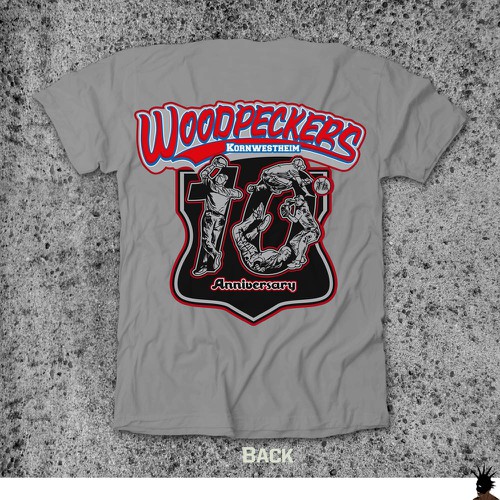 Help Woodpeckers Softball Team with a new t-shirt design Diseño de vabriʼēl