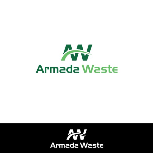 National environmental brand armada waste logo Logo design