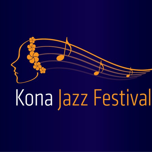 Logo for a Jazz Festival in Hawaii Diseño de sonjablue