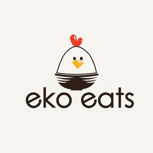 Design a cute, modern logo for eko eats, a Korean fried chicken ...