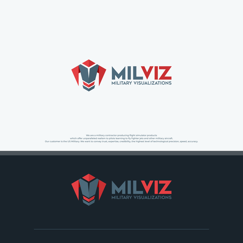 MILVIZ Logo - Producer of Military Flight Simulation Design by arfi_▼