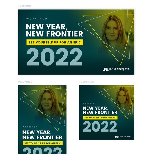 New Year, New Frontier Workshop Banner Ontwerp door Neef