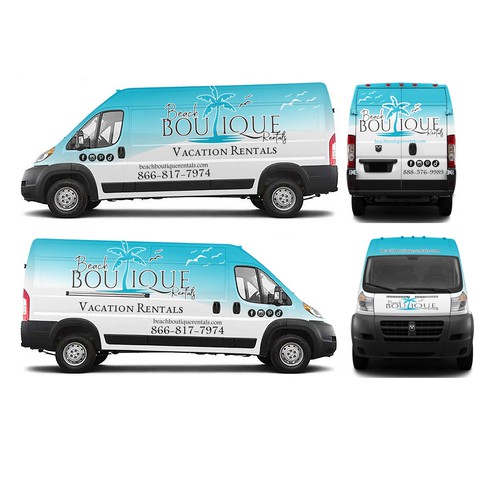 Vehicle Wrap Design for Boutique Vacation Property Rental Management Company on Anna Maria Island Design by Anugerah ilahi