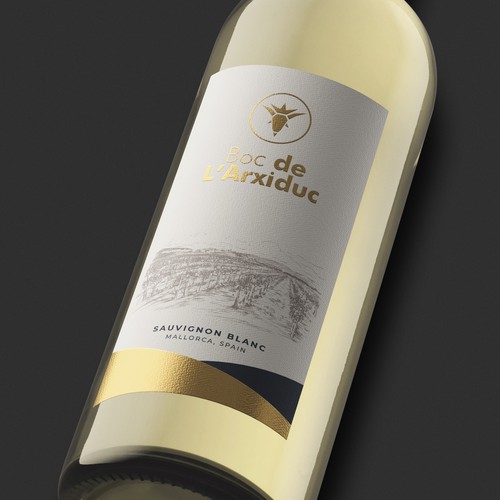 jcontrerasさんのDesign a modern White wine label for a vineyard in Mallorcaデザイン