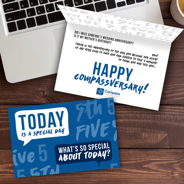 Bold and Modern Thank you card