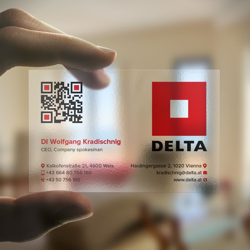 DELTA Business Card Relaunch Design by Birendra Chandra Das