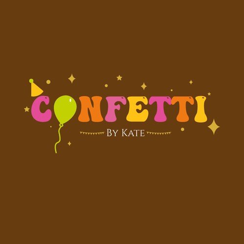 Brand design for maximalist joyful party planning business Design by Imran Hameed Khan