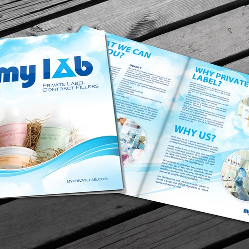 MYLAB Private Label 4 Page Brochure Design por NaZaZ