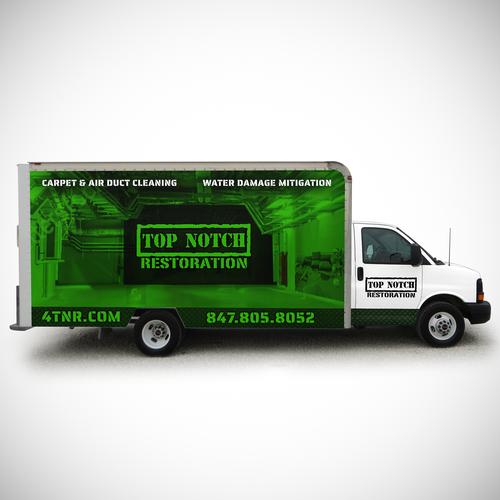 box truck wall 12x6ft to attract people to our service. Design by 0N73R99