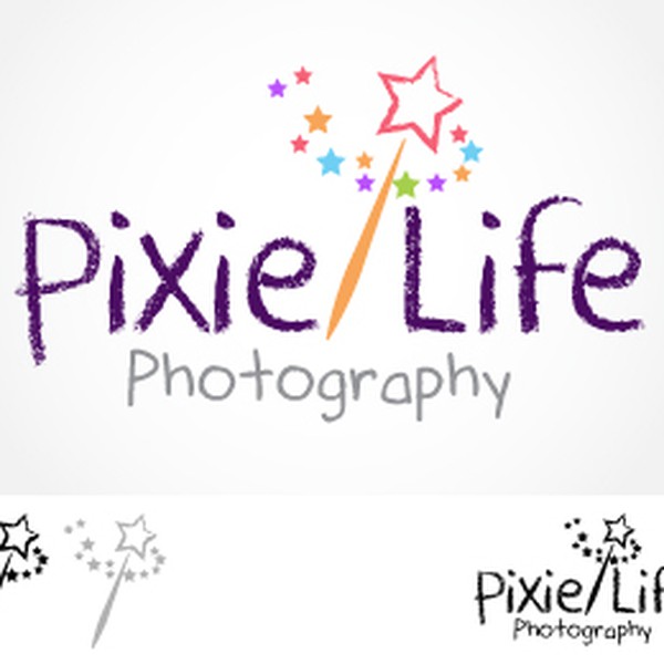 Design realizzato da Angelia Maya intitolato "Logo design for pixie life photography"