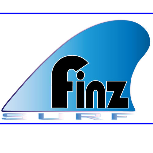 Create a 'fin'tastic brand for a new surfboard fin company. Logo