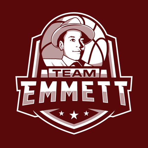 Basketball Logo for Team Emmett - Your Winning Logo Featured on Major Sports Network Design by Maylyn