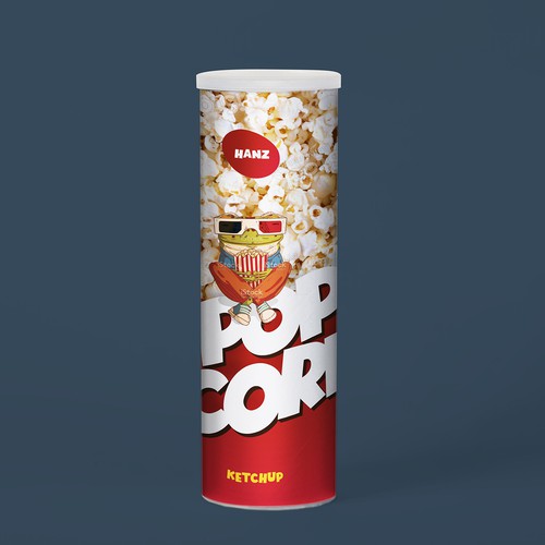 Premium Quality Popped Pop Corn Packaging Design réalisé par Dimario Moretti