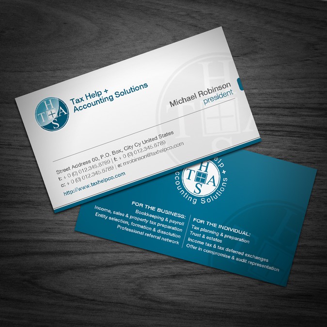 Business card for TH+AS | Stationery contest