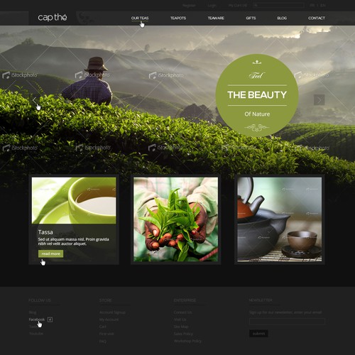 Proposta di design per un contest della categoria Design di sito web realizzata da tjale
