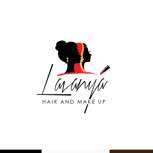 Indian/Western - Hair and Make up logo Design by WiBBy