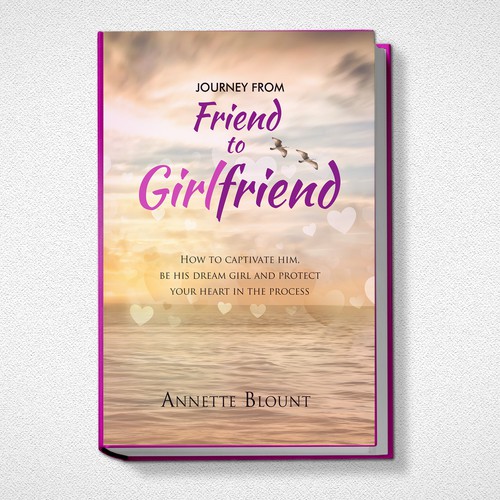 Design a book cover that is fun and playful to help single women experience love beyond friendship Design by Klassic Designs