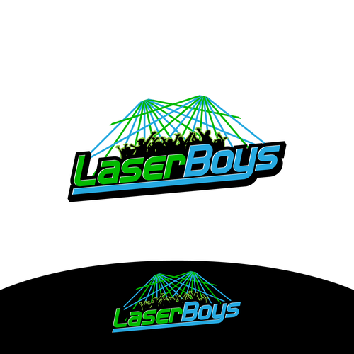 Upbeat logo design for laser-show hire/design company Design by Wuiing!