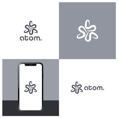 Create Atom Symbol In Shape of Letter "S" Design von Design.artz Studio