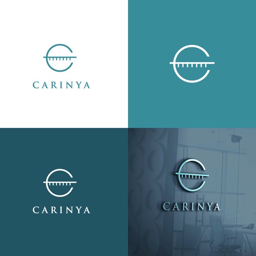 A logo for Carinya Apartments Design by Mr. Adorable™