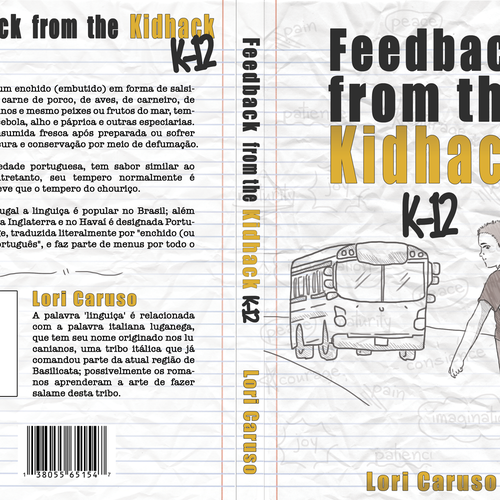Help Feedback from  the Kidhack  K-12 by Lori Caruso with a new book or magazine cover Réalisé par Paloma Dalbon