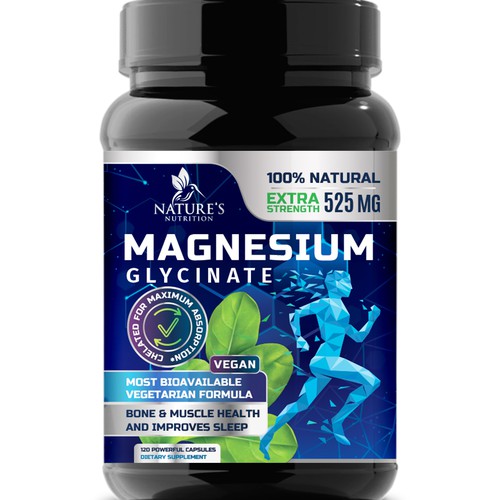 Natural Magnesium Glycinate Design needed for Nature's Nutrition Design by Wfemme